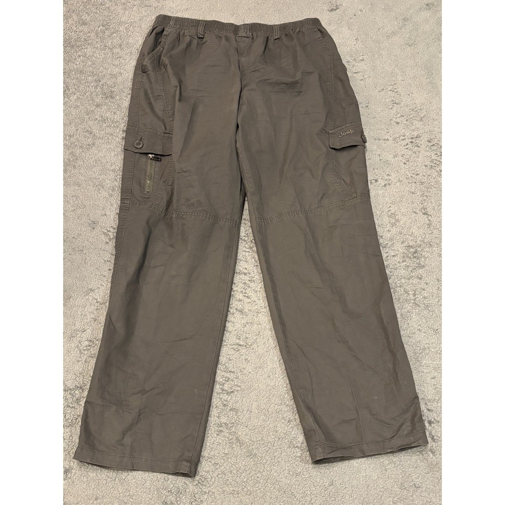 Jeep Cargo Pants Mens 35x31 Gray Outdoor Hiking Work Trousers Active